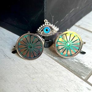 Beautiful Blue Hippie Third eye Glasses